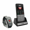 Maxcom Comfort MM715BB Kártyafüggetlen mobiltelefon + SOS karperec, Ezüst