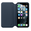 Apple Kinyitható iPhone 11 Pro Max-bőrtok Mélytenger kék (MY1P2ZM/A)