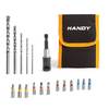 HANDY 11003 Fúrószár és bitfej készlet, 18 db-os HANDY 11003 Fúrószár és bitfej készlet, 18 db-os