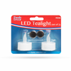 LED-es teamécses, 2db, Fehér (55246)