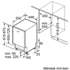 Bosch SPV4EMX20E Beépíthető integrált mosogatógép Bosch SPV4EMX20E Beépíthető integrált mosogatógép