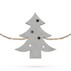 Fenyőfa alakú karácsonyi fa csipesz melegfehér LED-del 58010D