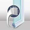Delight 11595WH10 Fehér I Profil Öntapadós ajtó- ablakszigetelő