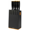 Fiskars 1014190 Functional Form késblokk 5 db késsel, Fekete