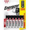 Energizer Max AAA mikró elem, 6 db