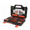 BLACK + DECKER A7230-XJ 104 darabos vegyes titánium tartozék készlet BLACK + DECKER A7230-XJ 104 darabos vegyes titánium tartozék készlet