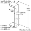 Bosch KIL82AFF0 Beépíthető hűtőszekrény