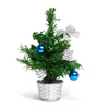 Mini műfenyő, 30 cm, ezüst (55892G) Mini műfenyő, 30 cm, ezüst (55892G)