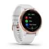 Garmin Vívoactive 4S Okosóra, fehér rose gold csattal (010-02172-239 Garmin Vívoactive 4S Okosóra, fehér rose gold csattal (010-02172-239