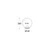 Fumagalli Mikrolot/G250 fehér kültéri állólámpa (G25.110.WY.E27)