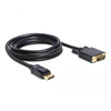 Delock 82591 Displayport - DVI-D átalakító kábel, 2m Delock 82591 Displayport - DVI-D átalakító kábel, 2m