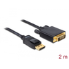 Delock 82591 Displayport - DVI-D átalakító kábel, 2m Delock 82591 Displayport - DVI-D átalakító kábel, 2m