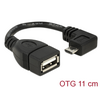 Delock 83104 USB B - USB A OTG kábel, 11cm