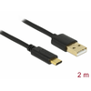 Delock 83327 USB A - USB Type C kábel, 2m Delock 83327 USB A - USB Type C kábel, 2m
