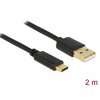 Delock 83327 USB A - USB Type C kábel, 2m