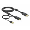 Delock 85964 HDMI - DisplayPort átalakító kábel, 2m Delock 85964 HDMI - DisplayPort átalakító kábel, 2m