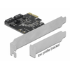 Delock 90431 2 portos SATA PCI Express Kártya