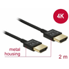 Delock 84773 Nagysebességű HDMI-A -HDMI-A 3D, 4K Kábel, 2 m, Delock 84773 Nagysebességű HDMI-A -HDMI-A 3D, 4K Kábel, 2 m,