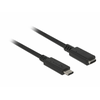 Delock 85542 Bővítőkábel SuperSpeed (USB 3.1 Gen 1) USB Type-C, 1 m Delock 85542 Bővítőkábel SuperSpeed (USB 3.1 Gen 1) USB Type-C, 1 m