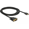 Delock 85584 HDMI - DVI 18+1 kétirányú kábel, 2 m