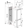 Whirlpool ART 66112 beépíthető alulfagyasztós kombinált hűtőszekrény