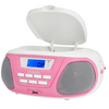 Aiwa BBTU-300BW Hordozható CD lejátszó, rózsaszín Aiwa BBTU-300BW Hordozható CD lejátszó, rózsaszín
