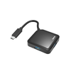 Hama 200112 USB 3.2 TYPE-C HUB, 1:4, 5Gbit/s, Fekete Hama 200112 USB 3.2 TYPE-C HUB, 1:4, 5Gbit/s, Fekete