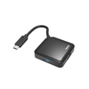 Hama 200112 USB 3.2 TYPE-C HUB, 1:4, 5Gbit/s, Fekete