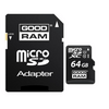 Goodram Memóriakártya MICROSDXC 64GB CL10 UHS-I+Adapter (M1AA-0640R12)