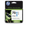 HP 712 ciánkék eredeti tintapatron (3ED77A) HP 712 ciánkék eredeti tintapatron (3ED77A)
