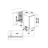 Whirlpool WSIO 3O34 PFE X Beépíthető integrált mosogatógép Whirlpool WSIO 3O34 PFE X Beépíthető integrált mosogatógép