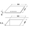 Whirlpool GMA 6422/IX Beépíthető gáz főzőlap Whirlpool GMA 6422/IX Beépíthető gáz főzőlap