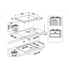Whirlpool GOR 625/NB Beépíthető gáz főzőlap Whirlpool GOR 625/NB Beépíthető gáz főzőlap