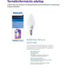 PHILIPS E14 7W 2700KC LED izzó