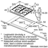 Bosch PGP6B5K60 Serie 4 Beépíthető gázfőzőlap Bosch PGP6B5K60 Serie 4 Beépíthető gázfőzőlap