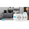 Nedis WIFIP121FWT3 SmartLife Intelligens csatlakozó, 3 db Nedis WIFIP121FWT3 SmartLife Intelligens csatlakozó, 3 db