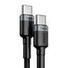 Baseus USB Type-C 100W Gyorstöltő adatkábel 2m, fekete/szürke (CATKLFALG1)