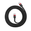 Baseus USB Type-C 60W Gyorstöltő adatkábel 1m, piros/fekete (CATKLFG91)