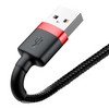 Baseus USB Type-A/Lightning töltőkábel 2m, piros/fekete (CALKLFC19)