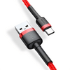 Baseus Cafule USB Type-C 2A Gyorstöltő adatkábel 2m, piros (CATKLFC09)