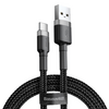 Baseus USB Type-C 2A Gyorstöltő adatkábel 2m, szürke/fekete (CATKLFCG1) Baseus USB Type-C 2A Gyorstöltő adatkábel 2m, szürke/fekete (CATKLFCG1)