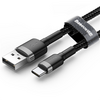 Baseus USB Type-C 2A Gyorstöltő adatkábel 2m, szürke/fekete (CATKLFCG1) Baseus USB Type-C 2A Gyorstöltő adatkábel 2m, szürke/fekete (CATKLFCG1)