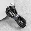Baseus USB Type-C 2A Gyorstöltő adatkábel 2m, szürke/fekete (CATKLFCG1)