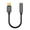 Baseus USB Type-C/3,5mm jack audió kábel, fekete (CATL5401) Baseus USB Type-C/3,5mm jack audió kábel, fekete (CATL5401)