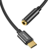 Baseus USB Type-C/3,5mm jack audió kábel, fekete (CATL5401)