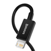 Baseus USB Type-A – Lightning gyorstöltő adatkábel 1m, fekete (CALYSA01) Baseus USB Type-A – Lightning gyorstöltő adatkábel 1m, fekete (CALYSA01)