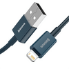 Baseus USB Type-A/Lightning Gyorstöltő adatkábel 1 m, kék