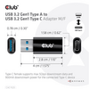 Club3D CAC-1525 USB 3.2 Gen1 Type A - USB 3.2 Gen1 Type C adapter Club3D CAC-1525 USB 3.2 Gen1 Type A - USB 3.2 Gen1 Type C adapter