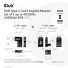 Club 3D CAC-1528 USB Type-C Szögletes adapter, 2 db Club 3D CAC-1528 USB Type-C Szögletes adapter, 2 db