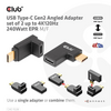 Club 3D CAC-1528 USB Type-C Szögletes adapter, 2 db Club 3D CAC-1528 USB Type-C Szögletes adapter, 2 db